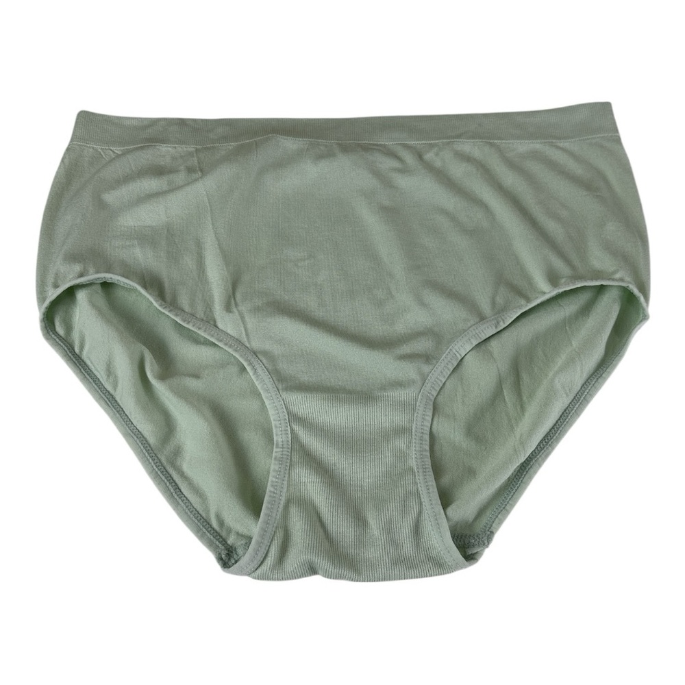 NWOT Attributes Underwear Women's High-Waist seamless Briefs Sage Green L